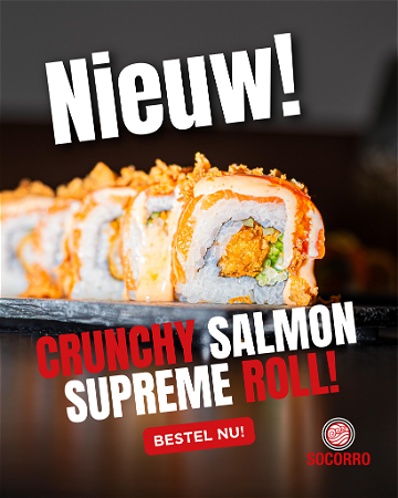Crunchy Salmon Supreme roll 8st.