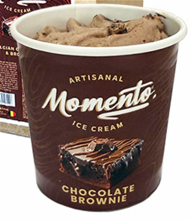 Momento ice cream chocolate brownie 