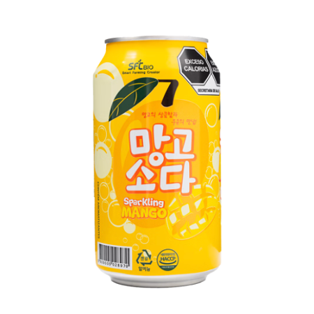 Sparkling mango drink