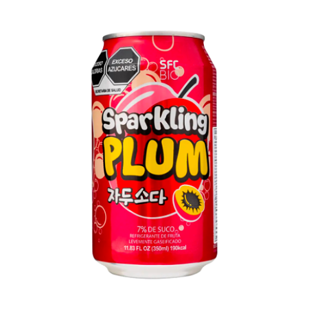 Sparkling plum drink