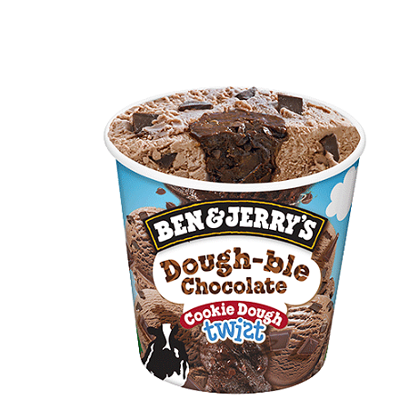 Ben & Jerry's  Dough-ble Chocolate Cookie Dough Twist 465ml
