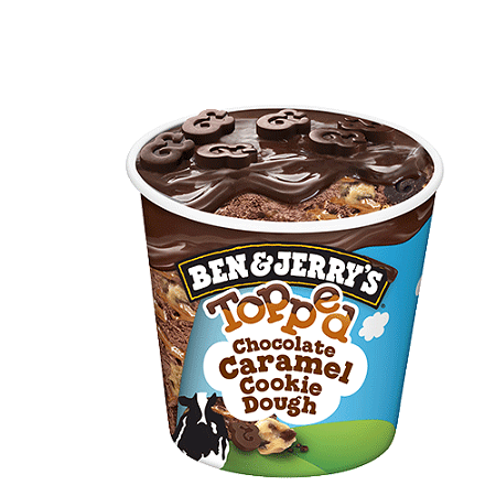 Ben & Jerry's  Topped Chocolate Caramel Cookie Dough 465ml