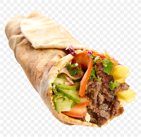 Turkse pizza met döner en patat