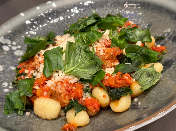 Gnocchi con Nduja e Salsiccia