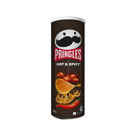 Pringles hot & spicy  165g grote