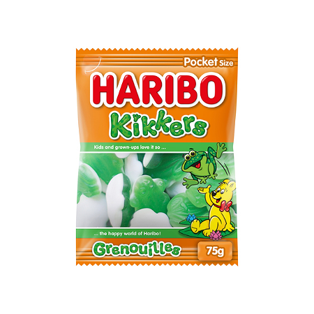 Haribo kikkers 75 gr