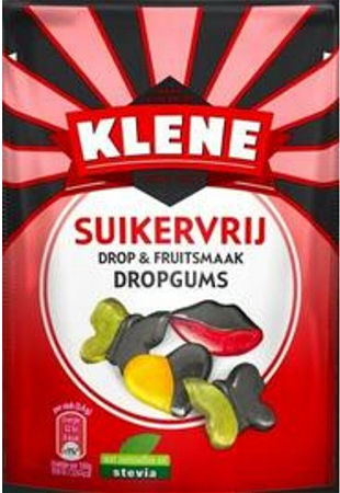 Klene drop en fruitsmaak dropgums