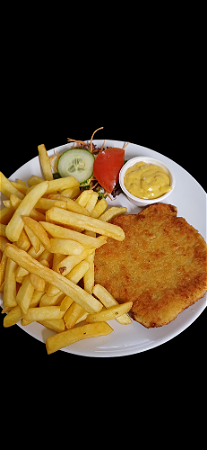 Schnitzel schotel met friet