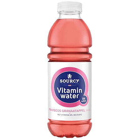 Sourcy Vitaminwater framboos/granaatappel 50cl