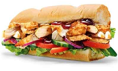 Rotisserie chicken 30cm sub