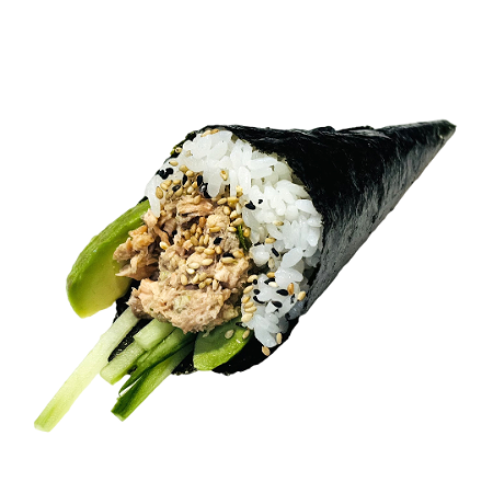 Cooked Salman hand roll