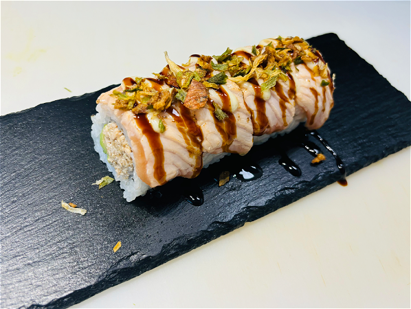 Special Cooked Double Zalm Roll 4 pcs