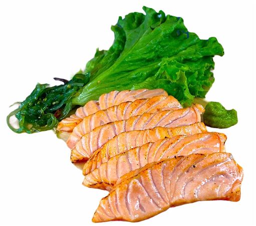 Sashimi Flamed Salmon
