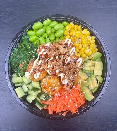 Black Tiger poké bowl