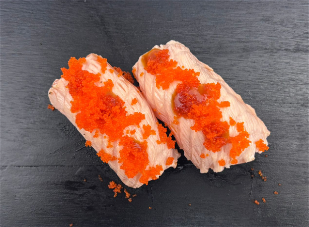 Nigiri flamed salmon 2st.
