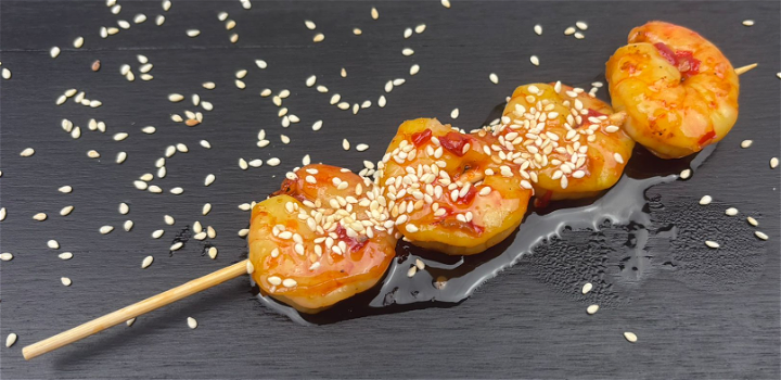Sweet chili Grilled Shrimps 4 st