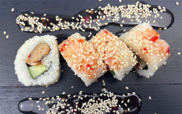 4 st. Veggie sweet chili chicken roll