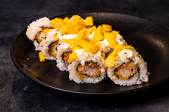 Sesam ebi maki mango