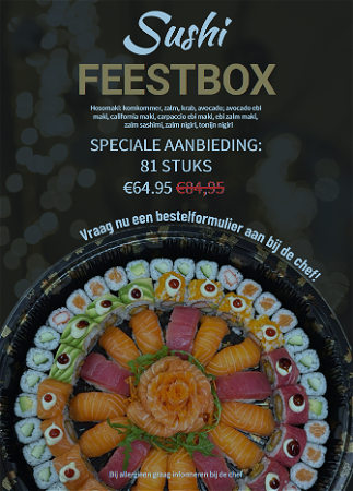 Sushi Feestbox (81stuks)