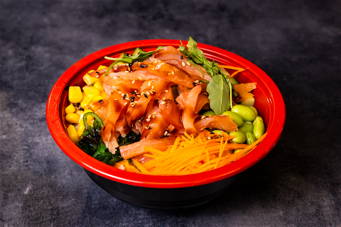 Pokebowl gerookte zalm