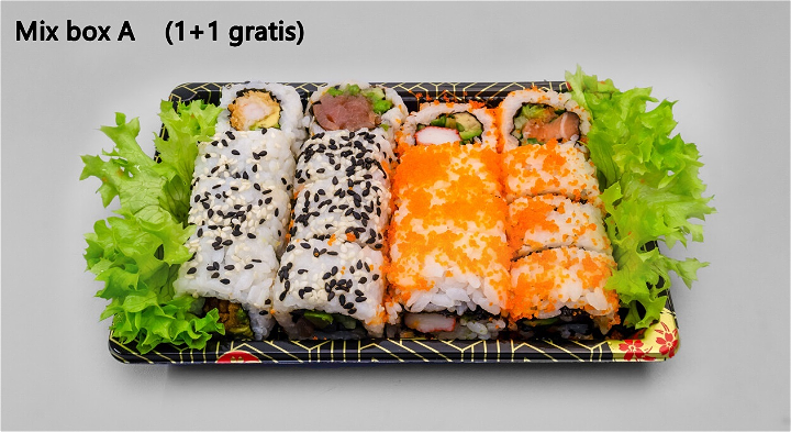 Mix roll box   16 stuks  (1+1 gratis)   