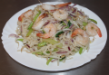 Pho xao tom/ Shaked noodles with shrimp