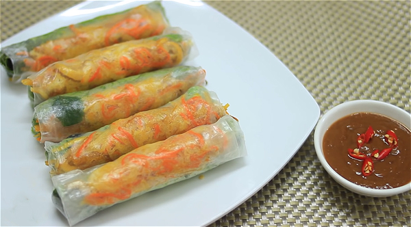 Goi cuon chay / Fresh vegetarish springrolls