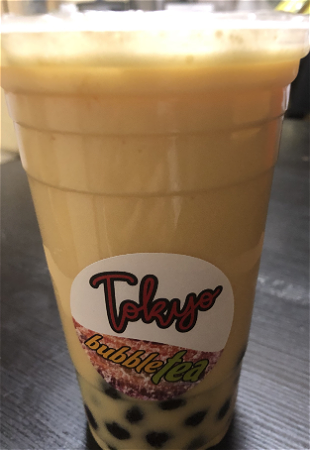 Mango milk tea