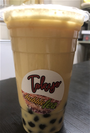 Mango coconut milk tea