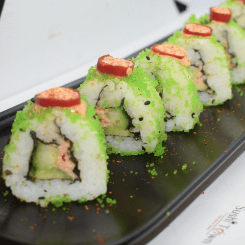 Spicy tuna mousse roll 8 stuks