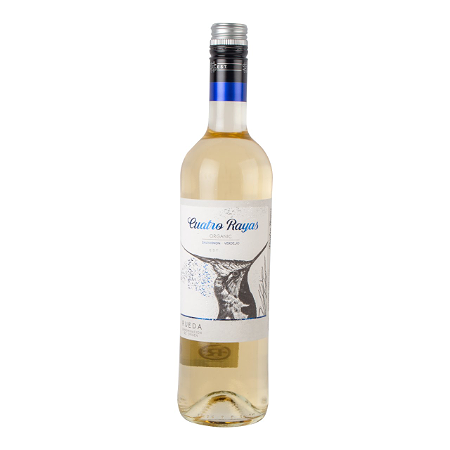 Cuatro Rayas wit, sauvignon-verdejo, organic