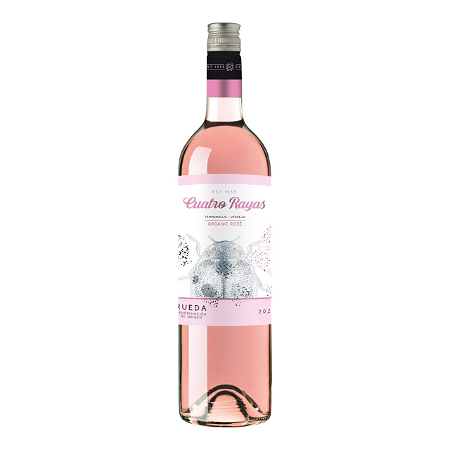 Cuatro Rayas Rosé, tempranillo-verdejo, organic