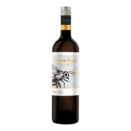 Cuatro Rayas Rood, tempranillo, organic