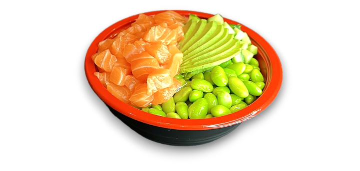 Poke bowl sesame salmon