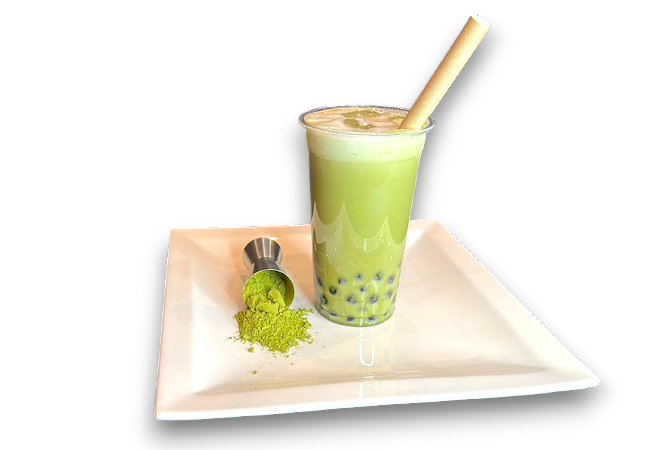 Matcha milk tea