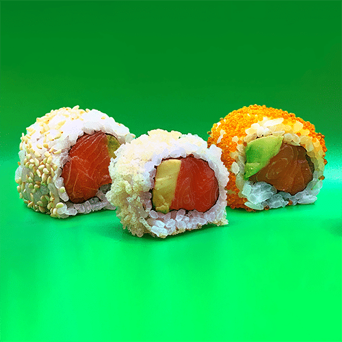 Salmon avocado uramaki