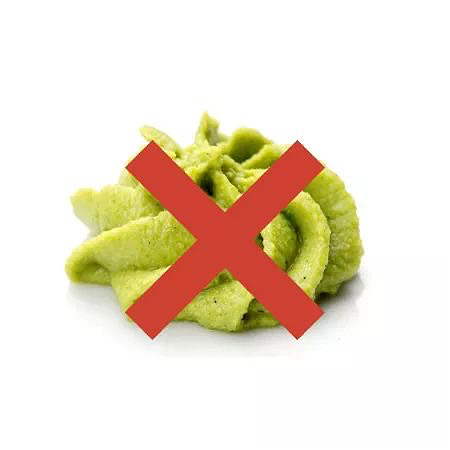 GEEN WASABI!