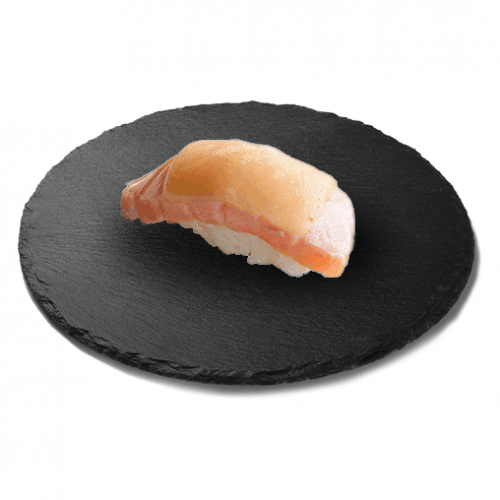 Cheese salmon nigiri