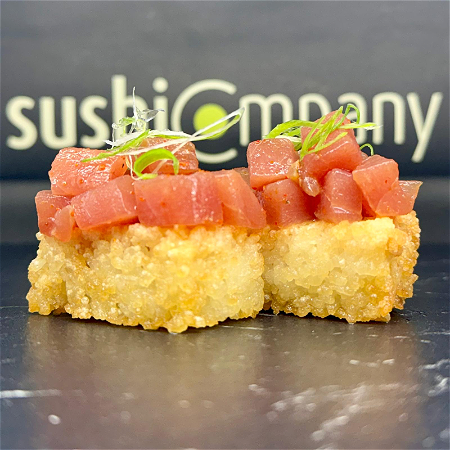 Crispy rice tuna tartar 8 stuks 