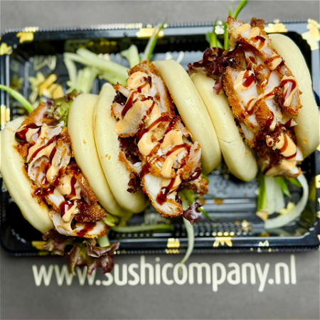 Bao Bun Crispy chicken 3 stuks