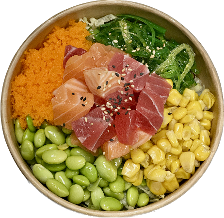 Sashimi mix Poke Bowl