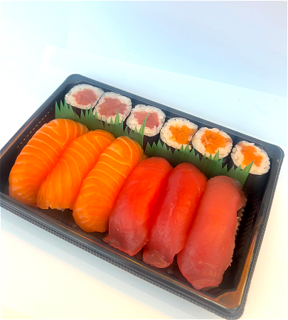 zalm en tonijn box