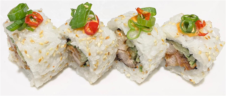 Spicy chicken maki, 4 stuks