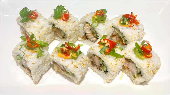 Spicy chicken maki, 8 stuks