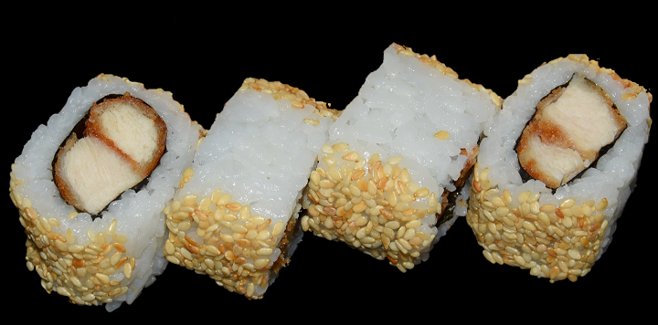 Tempura kip uramaki
