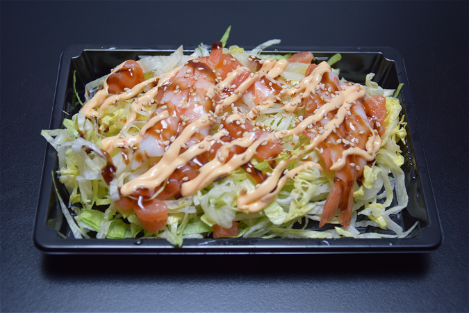 Zalm & garnaal salade