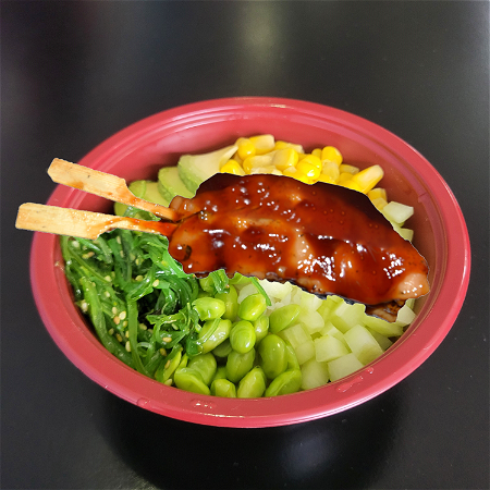 chicken terriyaki poke bowl 500 ml