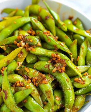 Spicy edamame