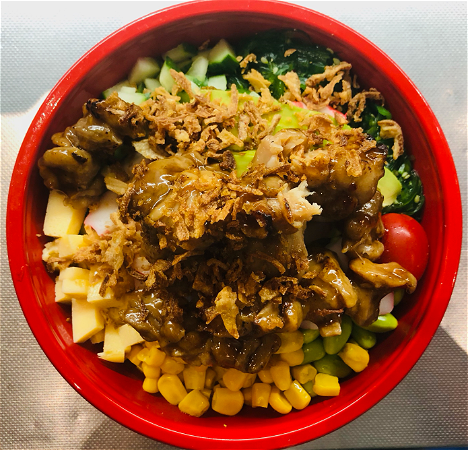 poke bowl yakitori 