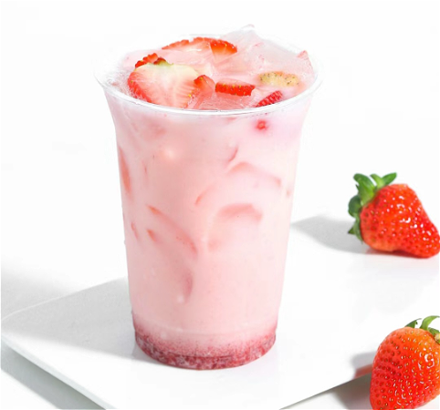 iced strawberry milk 500ml